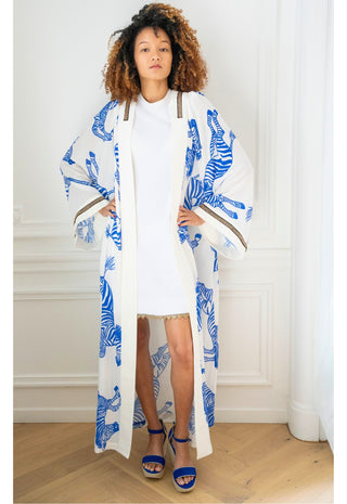 Azure Dumas Maxi Kimono