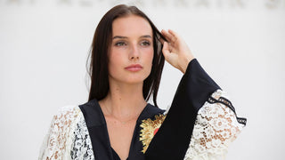 women wearing a modern designer abaya kimono with luxury elements from #Mary and Mary#